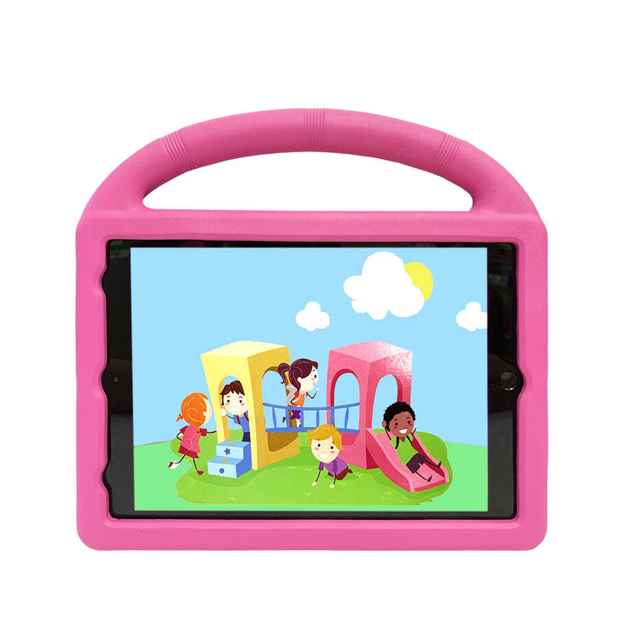 Apple iPad 10.2 (8.Nesil) Uyumlu Zore Wheel Car Tekerlek Standlı Tablet Eva Silikon Kılıf - 5