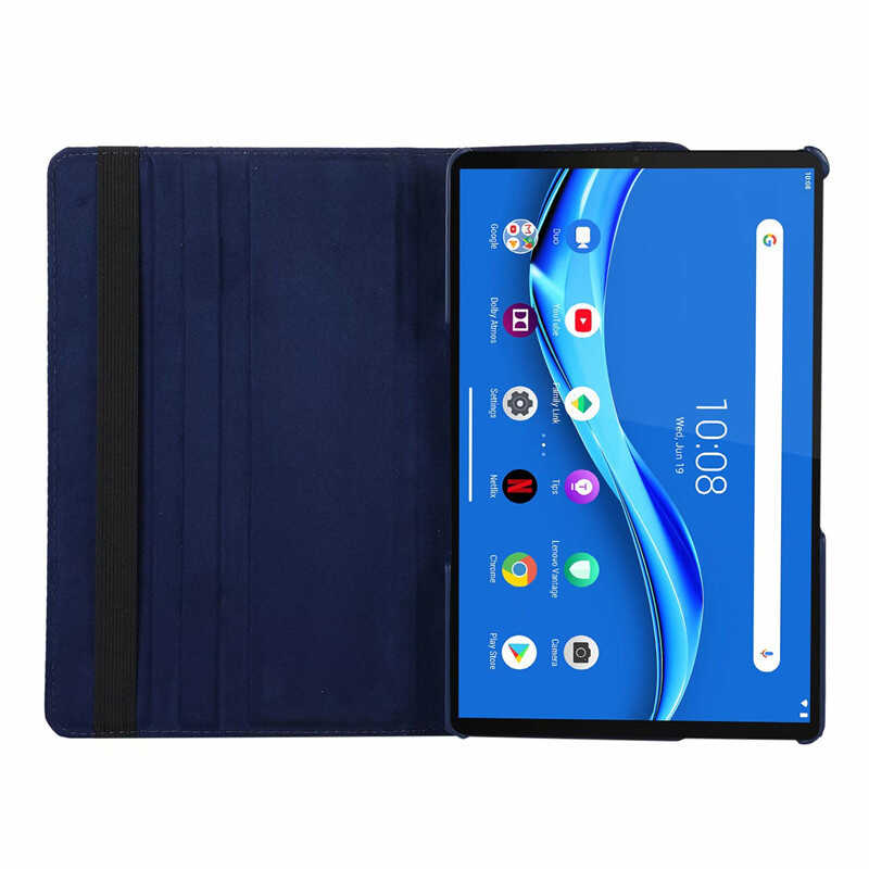 Lenovo M10 TB-X505F Uyumlu Zore Dönebilen Standlı Kılıf - 4