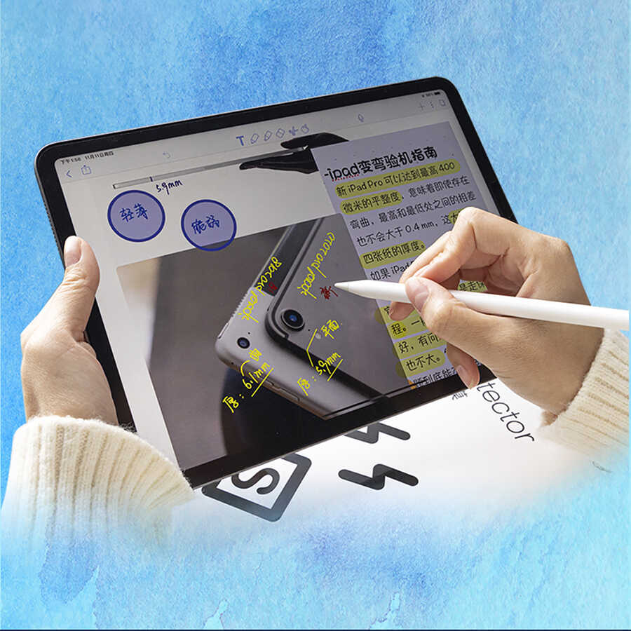 Apple iPad Pro 10.5 (7.Nesil) Uyumlu Wiwu Removable Mıknatıslı Ekran Koruyucu - 3