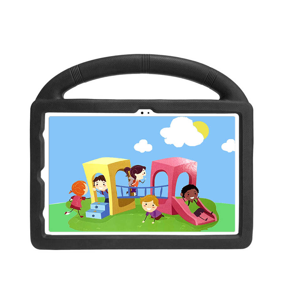 Samsung Galaxy T720 Tab S5E Uyumlu Zore Wheel Car Tekerlek Standlı Tablet Eva Silikon Kılıf - 4