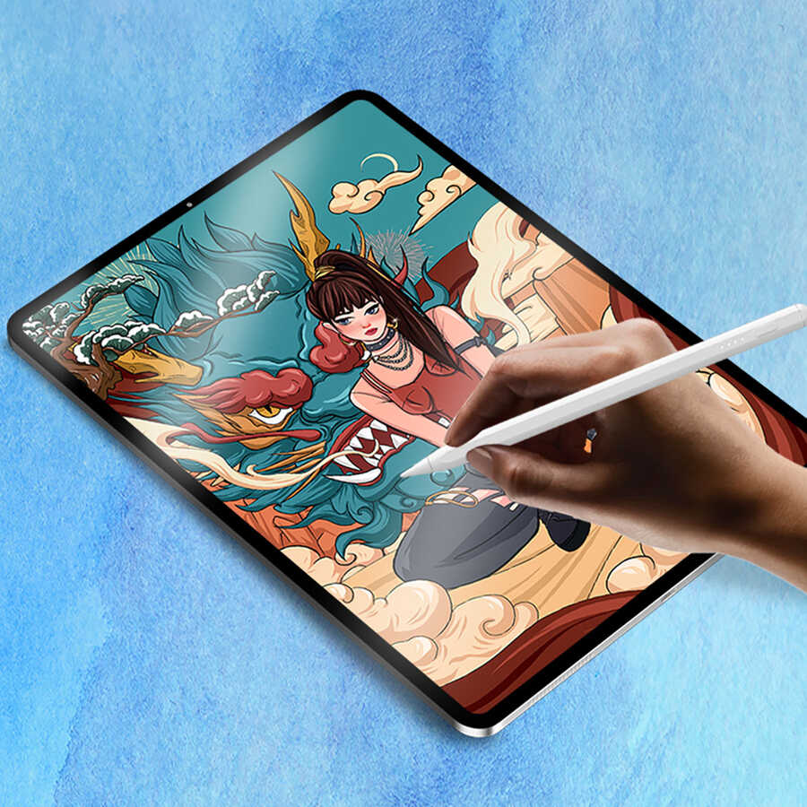 Apple iPad Pro 12.9 2020 (4.Nesil) Uyumlu Wiwu Removable Mıknatıslı Ekran Koruyucu - 4