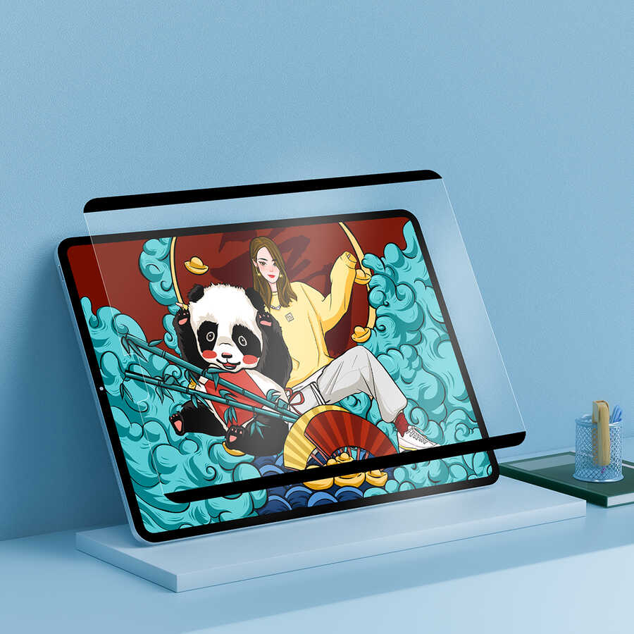 Apple iPad Pro 12.9 2020 (4.Nesil) Uyumlu Wiwu Removable Mıknatıslı Ekran Koruyucu - 10