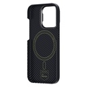 Apple iPhone 14 Pro Max Uyumlu Magsafe Şarj Özellikli Karbon Fiber Benks Montage ArmorAir Kevlar Kapak - 5