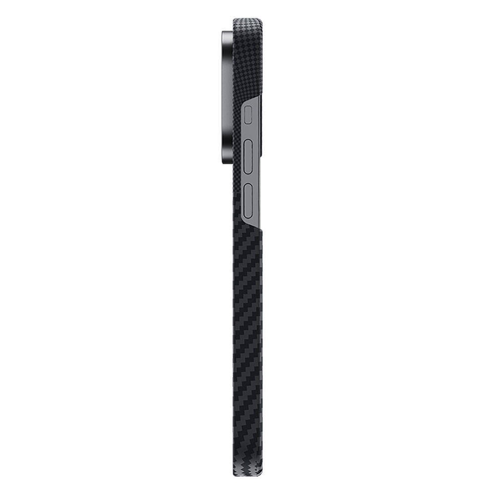Apple iPhone 14 Pro Max Uyumlu Magsafe Şarj Özellikli Karbon Fiber Benks Montage ArmorAir Kevlar Kapak - 6