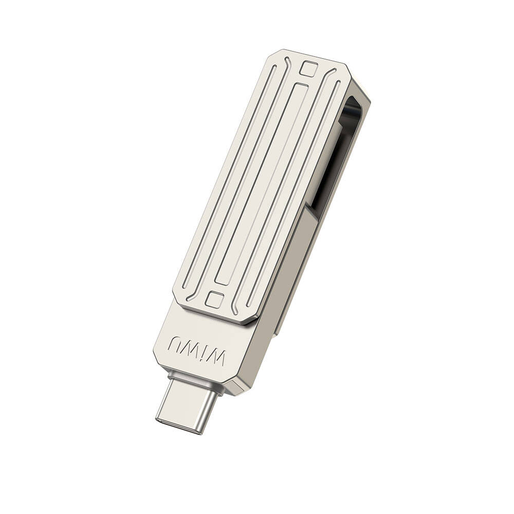 Wiwu Wi-FD001 3in1 USB3.2 Sürücü Disk USB-A + Lightning + Type-C OTG 256 GB - 5