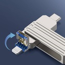 Wiwu Wi-FD001 3in1 USB3.2 Sürücü Disk USB-A + Lightning + Type-C OTG 256 GB - 10
