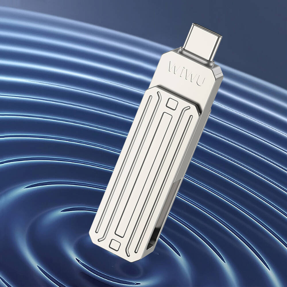 Wiwu Wi-FD001 3in1 USB3.2 Sürücü Disk USB-A + Lightning + Type-C OTG 256 GB - 15