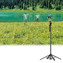 Wiwu Wi-SE012 Canlı Yayın Dolgu Işıklı Teleskopik Tripod ve Selfie Çubuğu - 4
