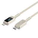 Wiwu Wi-C038 Titan Serisi Lightning to Type-C PD 30W LED Dijital Göstergeli Şarj ve Data Kablosu 1.2M - 1