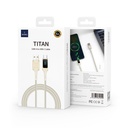 Wiwu Wi-C038 Titan Serisi USB-A to Type-C PD 6A 66W LED Dijital Göstergeli Şarj ve Data Kablosu 1.2M - 6