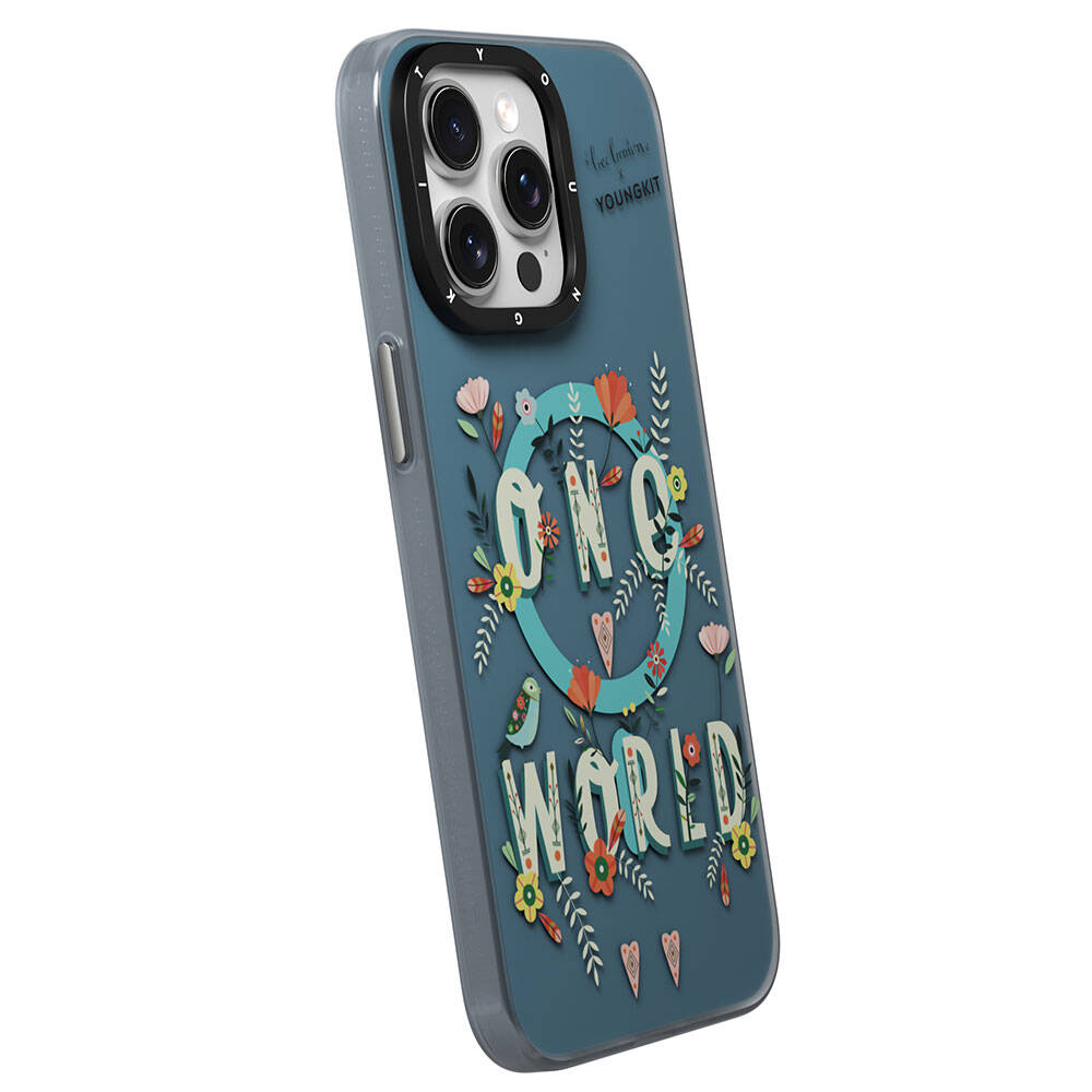 Apple iPhone 14 Pro Uyumlu Kılıf Magsafe Şarj Özellikli Bee Brown Tasarımlı Youngkit Colorful Life Serisi Kapak - 6