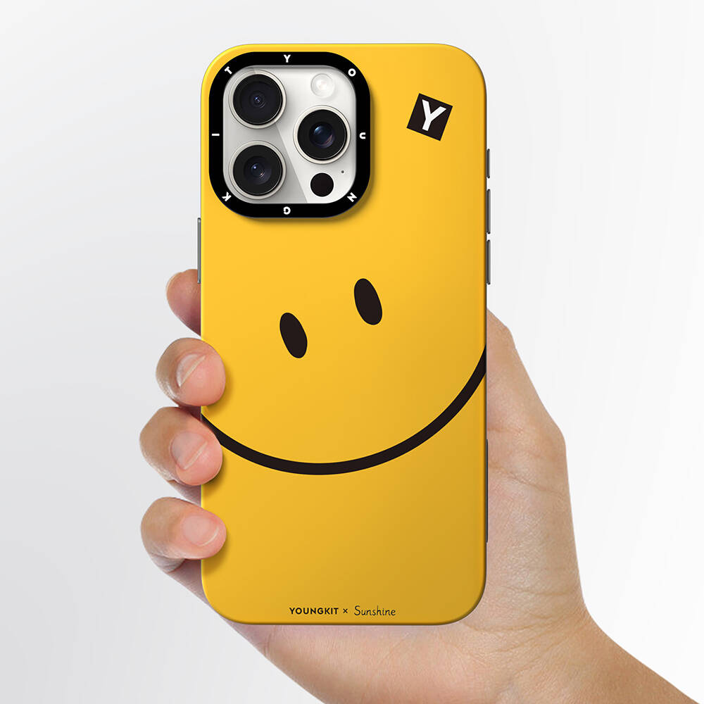 Apple iPhone 14 Pro Uyumlu Kılıf Magsafe Şarj Özellikli Sunshine Tasarımlı Youngkit Daily Happy Serisi Kapak - 8
