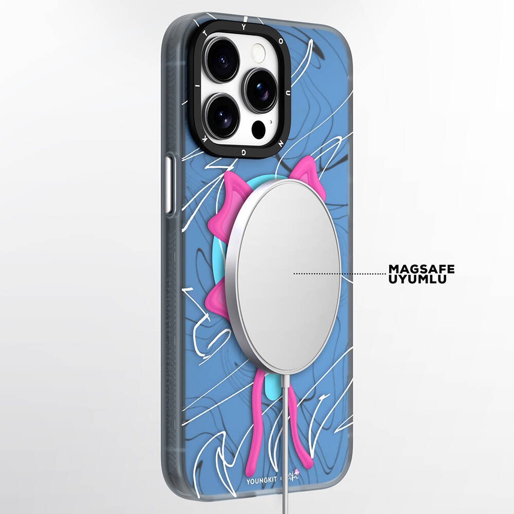 Apple iPhone 14 Pro Uyumlu Kılıf Magsafe Şarj Özellikli Youngkit Anti-Trend Serisi Kapak - 2