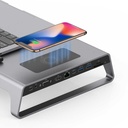 Go Des GD-9128 Hub ve Kablosuz Şarj Destekli Laptop Standı Docking Station Stand - 3