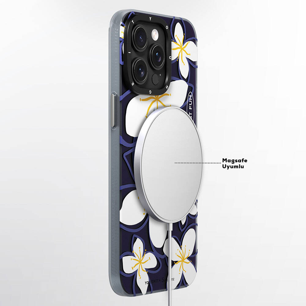 Apple iPhone 15 Pro Uyumlu Kılıf Magsafe Şarj Özellikli Sunshine Tasarımlı Youngkit Smile Serisi Kapak - 2