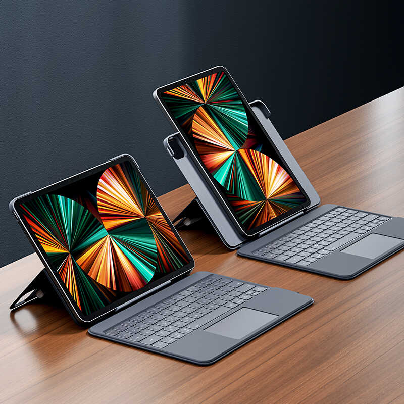 Apple iPad Pro 12.9 2018 Uyumlu (3.Nesil) Benks KB02 Kablosuz Klavyeli Kılıf - 11