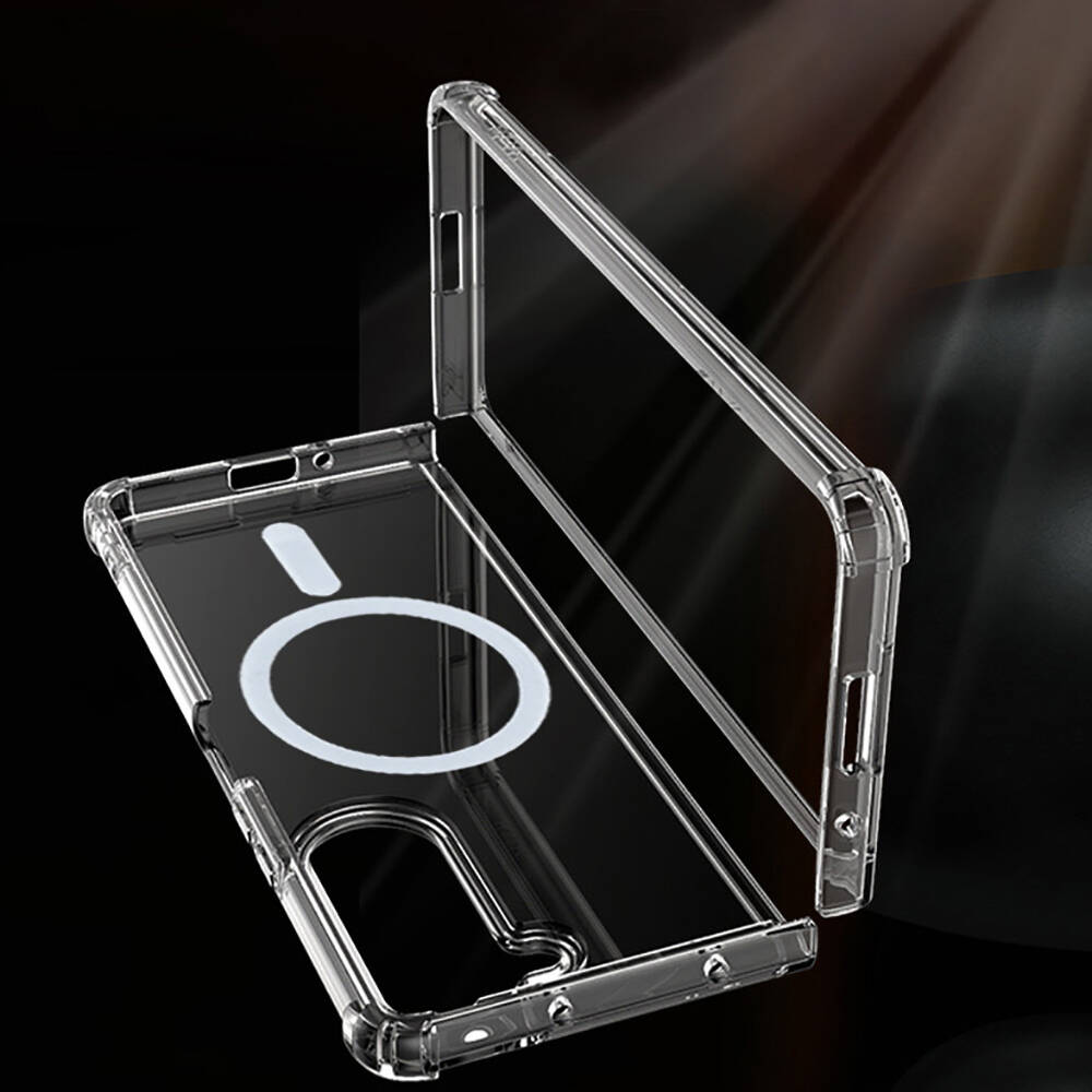 Galaxy Z Fold 6 Uyumlu Kılıf Sert Silikon Köşe Korumalı Nitro Anti Shock Zore Silikon Kapak