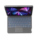 Apple iPad Air 10.9 2020 (4.Nesil) Uyumlu Wiwu Combo Led Işıklı Magnetik Standlı Klavyeli Kılıf - 4