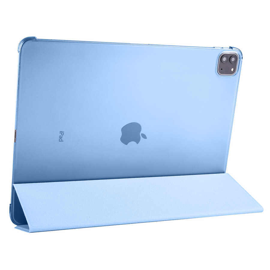 Apple iPad Pro 12.9 2022 M2 Uyumlu Zore Smart Cover Standlı 1-1 Kılıf - 6