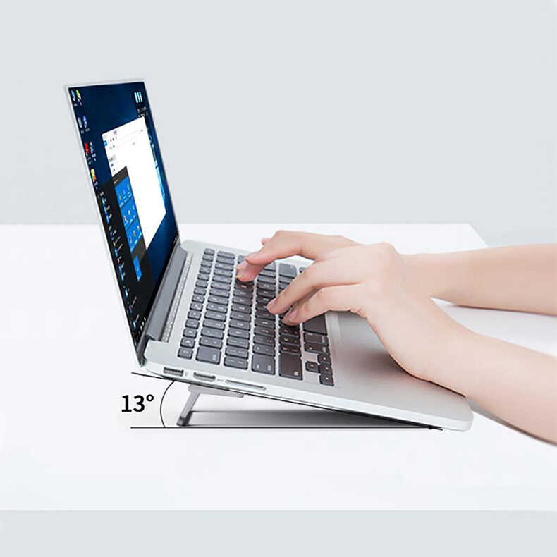 Wiwu S900 Yıkanabilir Yapıştırıcılı Mini Laptop Standı 2 Farklı Yükseklik Ayarı 11-17 inc Uyumlu - 5
