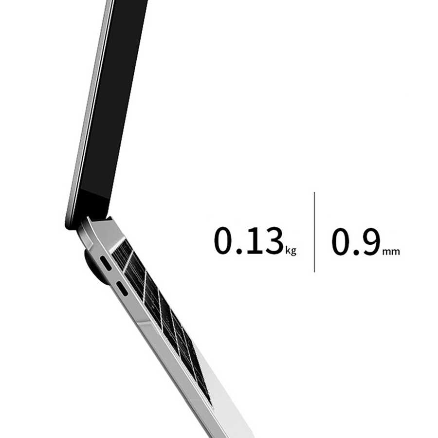 Apple Macbook 13.3' Pro 2020 Uyumlu Wiwu Ultra İnce Sararmayan Şeffaf MacBook Crystal iShield Kapak - 3