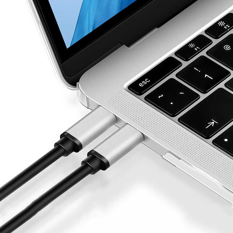 Apple Macbook 13.3' Pro 2020 Uyumlu Wiwu Ultra İnce Sararmayan Şeffaf MacBook Crystal iShield Kapak - 5