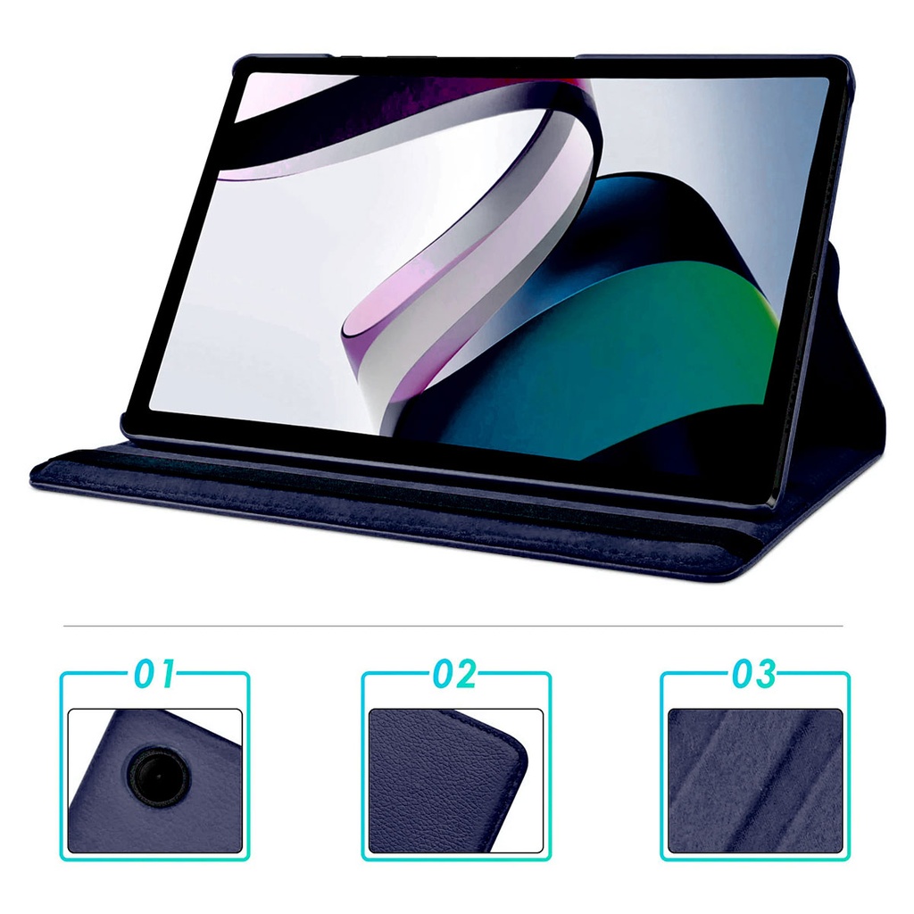 Xiaomi Redmi Pad Uyumlu Zore Dönebilen Standlı Kılıf - 2