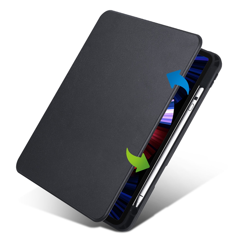 Apple iPad Pro 11 2020 (2.Nesil) Uyumlu Kılıf Zore Termik Kalem Bölmeli Dönebilen Standlı Kılıf - 1