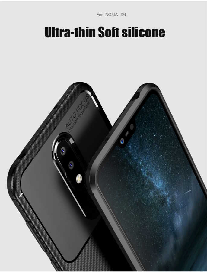 Nokia 5.1 Plus Uyumlu Kılıf Zore Negro Silikon Kapak - 4