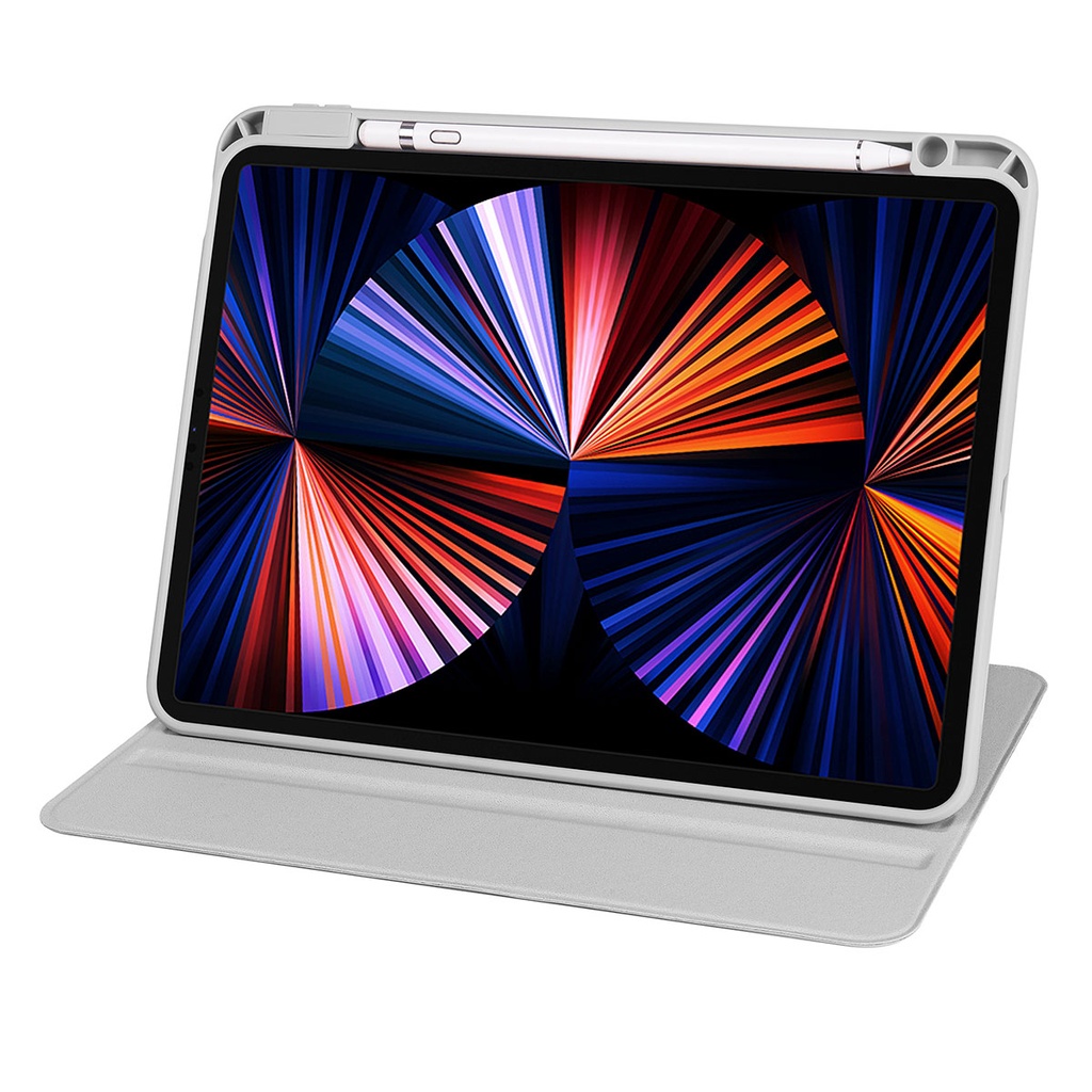 Apple iPad Air 10.9 2022 Uyumlu (5.Nesil) Kılıf Zore Termik Kalem Bölmeli Dönebilen Standlı Kılıf - 2