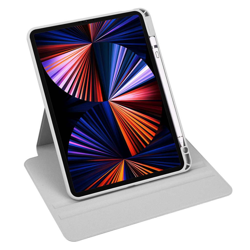 Apple iPad Air 10.9 2022 Uyumlu (5.Nesil) Kılıf Zore Termik Kalem Bölmeli Dönebilen Standlı Kılıf - 3