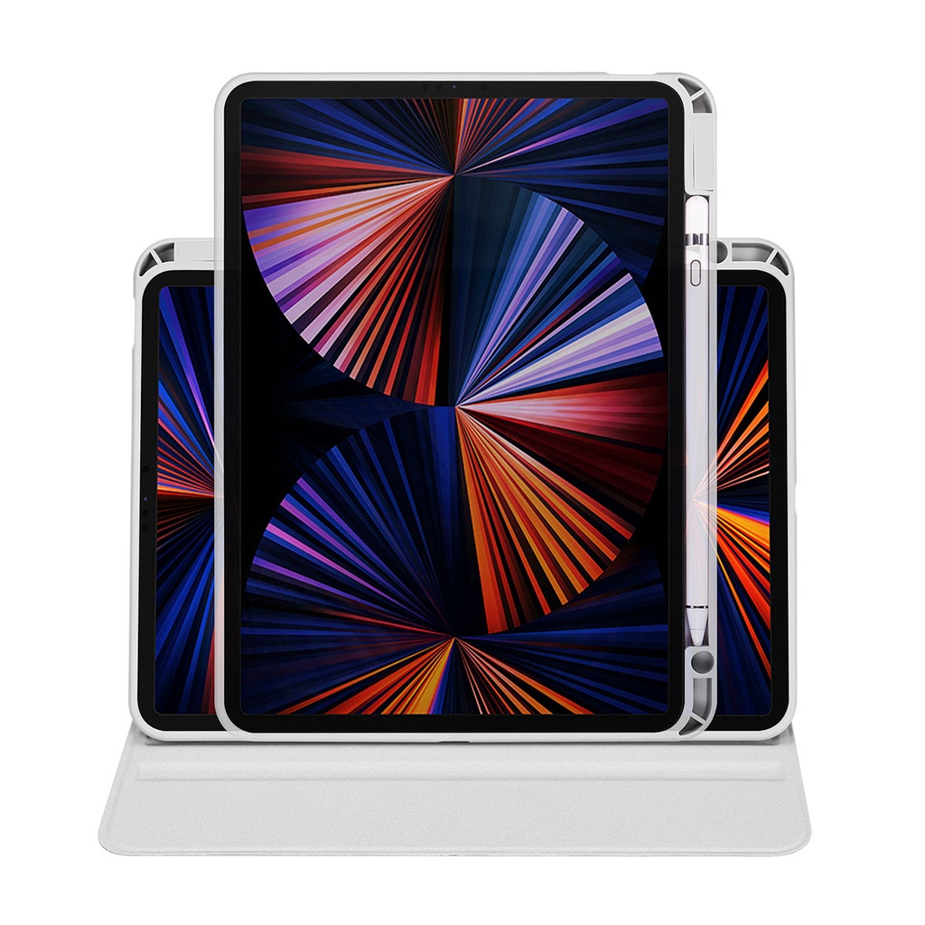 Apple iPad Air 10.9 2022 Uyumlu (5.Nesil) Kılıf Zore Termik Kalem Bölmeli Dönebilen Standlı Kılıf - 6