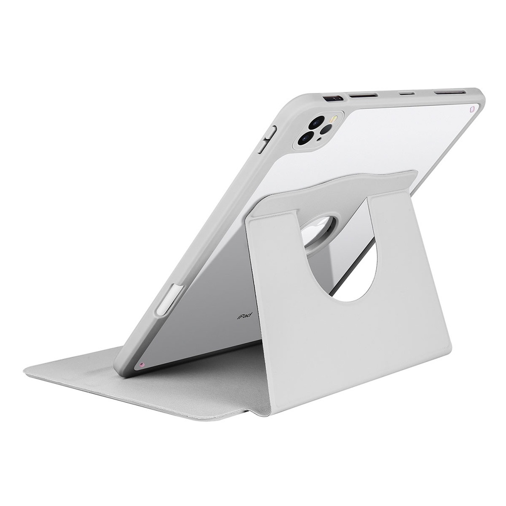 Apple iPad Air 10.9 2022 Uyumlu (5.Nesil) Kılıf Zore Termik Kalem Bölmeli Dönebilen Standlı Kılıf - 7