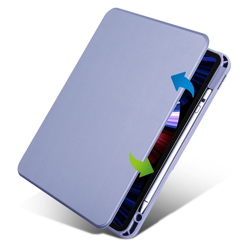 Apple iPad Pro 11 2021 (3.Nesil) Uyumlu Kılıf Zore Termik Kalem Bölmeli Dönebilen Standlı Kılıf - 1