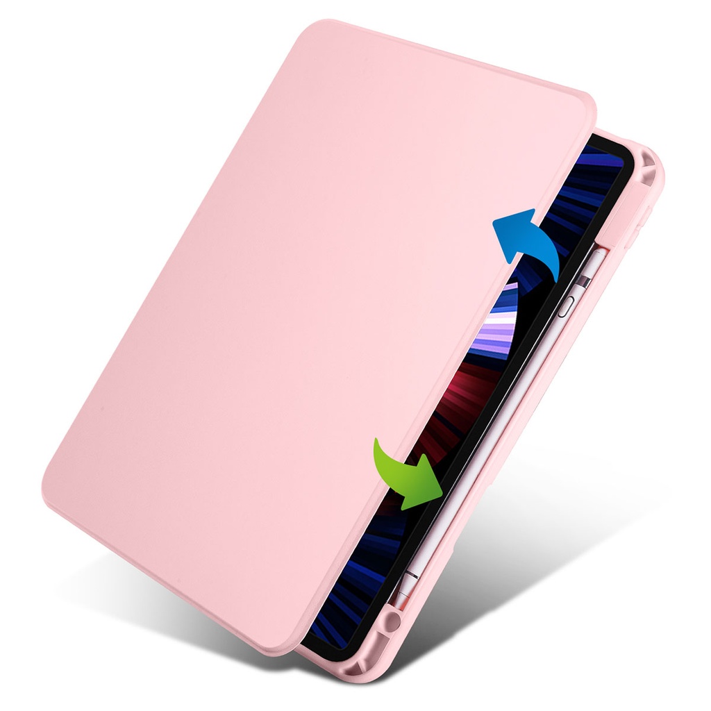 Apple iPad Pro 11 2018 Uyumlu Kılıf Zore Termik Kalem Bölmeli Dönebilen Standlı Kılıf - 1