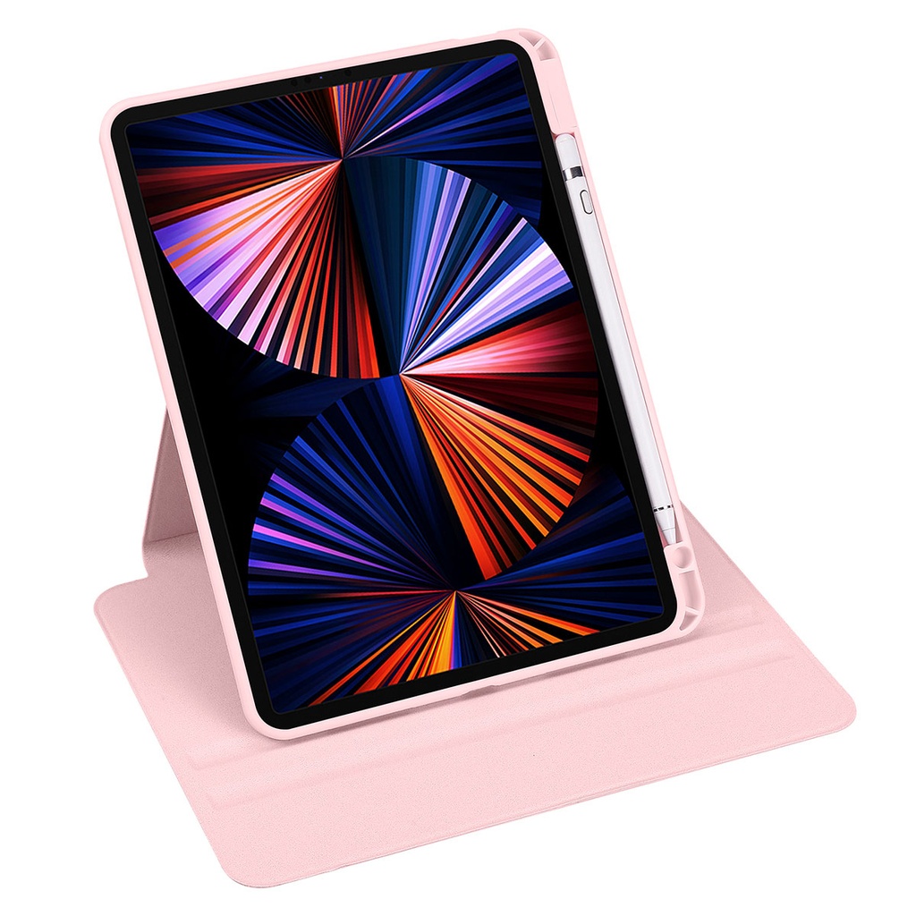 Apple iPad Pro 11 2018 Uyumlu Kılıf Zore Termik Kalem Bölmeli Dönebilen Standlı Kılıf - 3