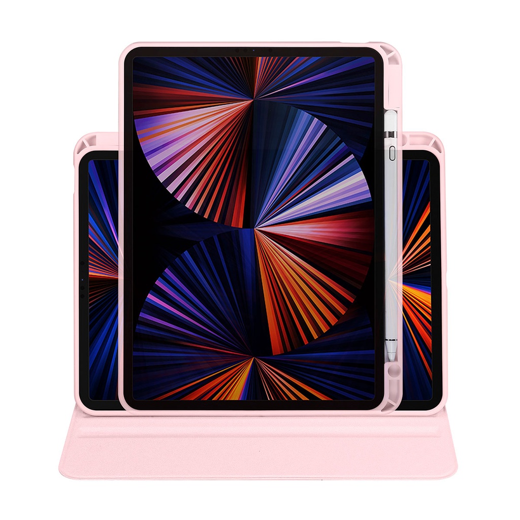 Apple iPad Pro 11 2018 Uyumlu Kılıf Zore Termik Kalem Bölmeli Dönebilen Standlı Kılıf - 6