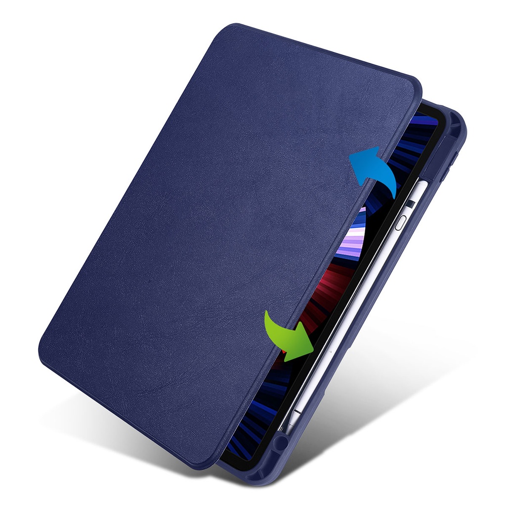 Apple iPad 10.2 (8.Nesil) Uyumlu Kılıf Zore Termik Kalem Bölmeli Dönebilen Standlı Kılıf - 1