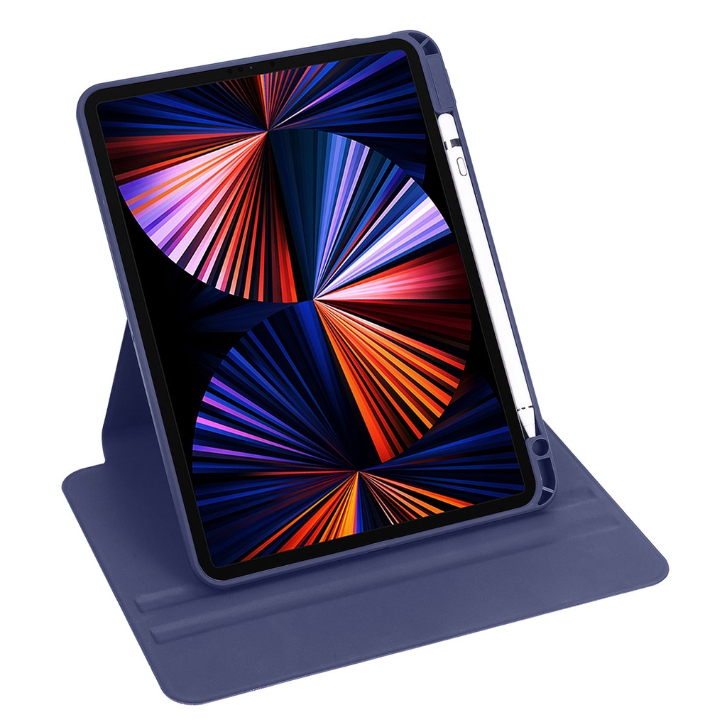 Apple iPad 10.2 (8.Nesil) Uyumlu Kılıf Zore Termik Kalem Bölmeli Dönebilen Standlı Kılıf - 3