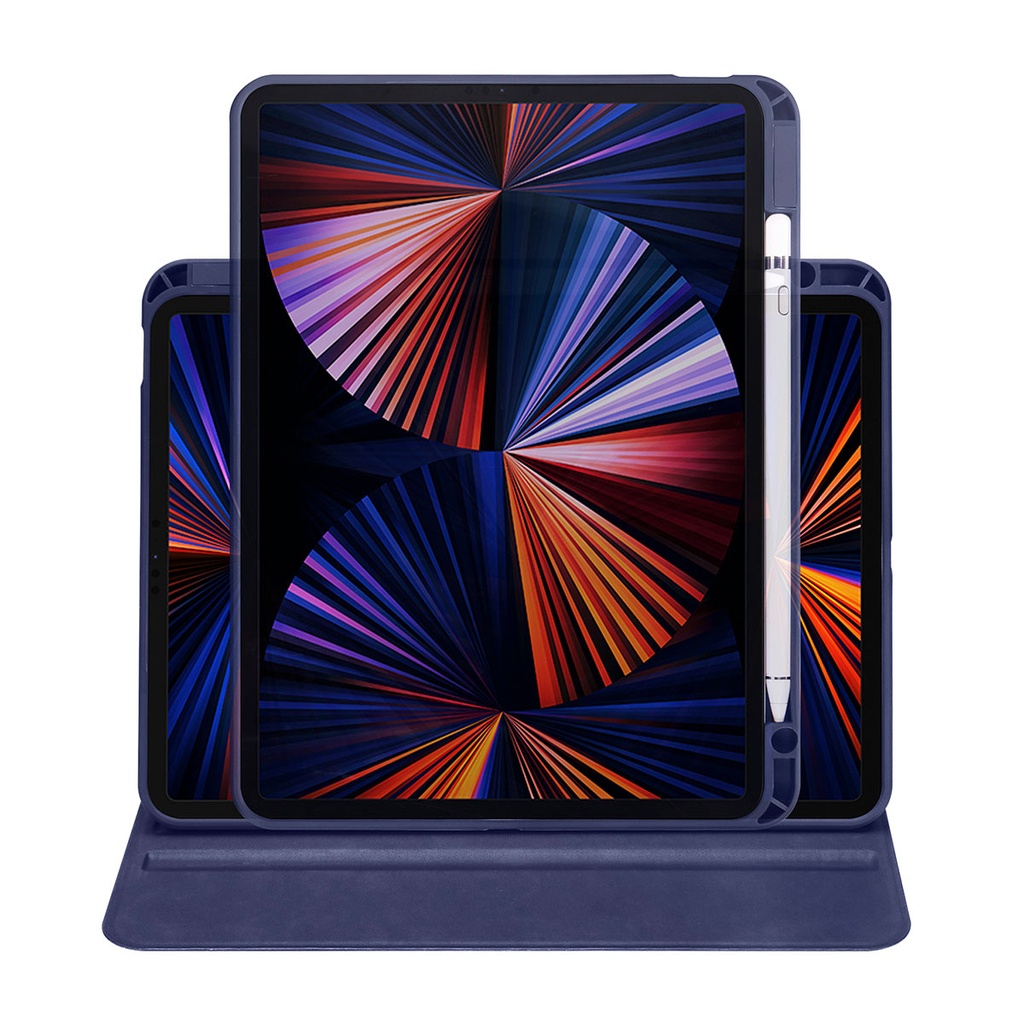 Apple iPad 10.2 (8.Nesil) Uyumlu Kılıf Zore Termik Kalem Bölmeli Dönebilen Standlı Kılıf - 6