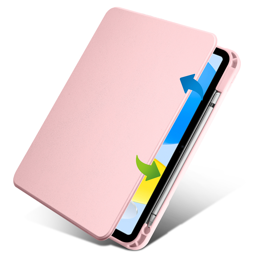 Apple iPad 11.Nesil 2025 Uyumlu Kılıf Zore Termik Kalem Bölmeli Dönebilen Standlı Kılıf - 19