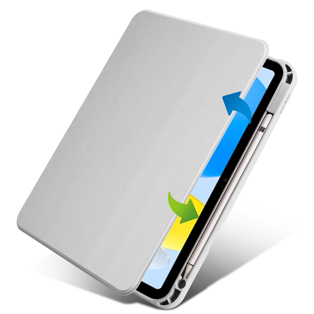 Apple iPad 11.Nesil 2025 Uyumlu Kılıf Zore Termik Kalem Bölmeli Dönebilen Standlı Kılıf - 31