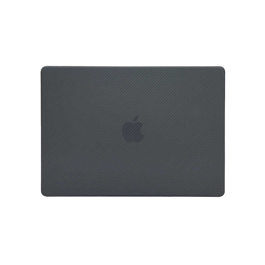 Apple Macbook Pro 14.2 2023 A2779 Uyumlu Zore MSoft Carbon Fiber Tasarımlı Kapak - 2