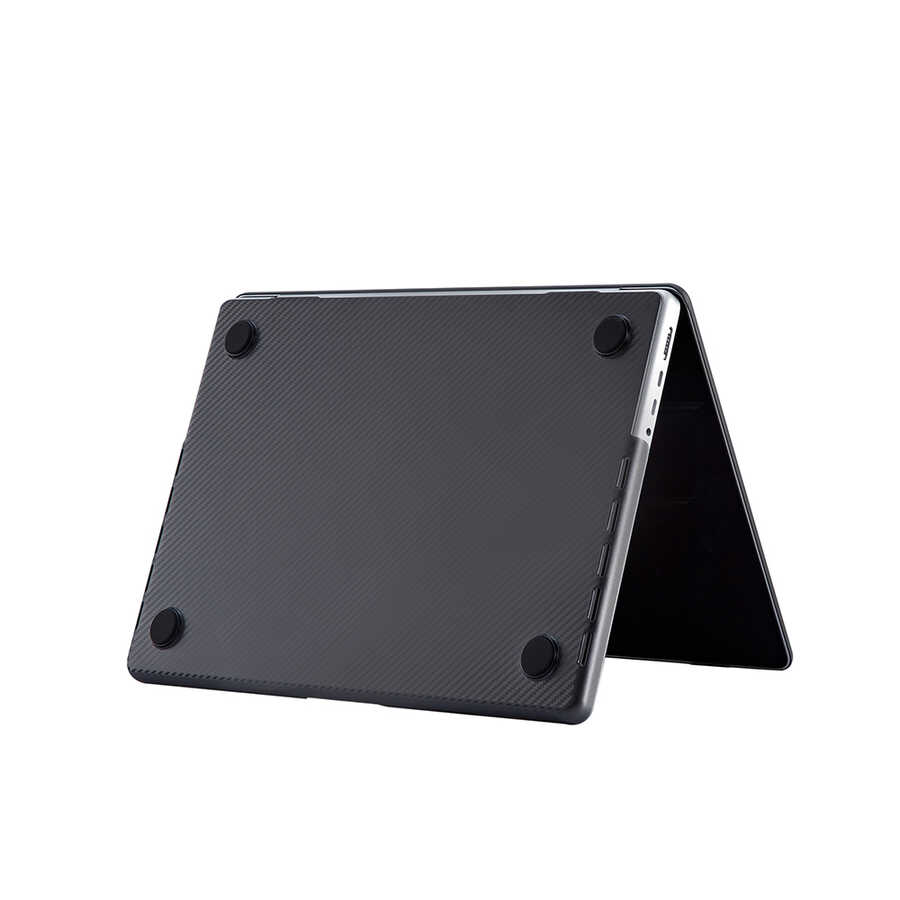 Apple Macbook Pro 14.2 2023 A2779 Uyumlu Zore MSoft Carbon Fiber Tasarımlı Kapak - 3