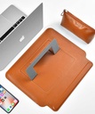 Apple Macbook Pro 16.2 2023 A2780 Uyumlu Wiwu Macbook Skin Pro Portable Stand Kılıf - 5
