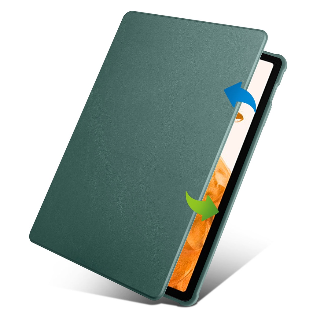Samsung Galaxy Tab S7 Plus T970 Uyumlu Kılıf Zore Termik Kalem Bölmeli Dönebilen Standlı Kılıf - 3