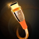 Recci RTC-P19CC Amber Serisi Type-C to Type-C PD 100W Şeffaf Tasarım Şarj ve Data Kablosu 1.5M - 10