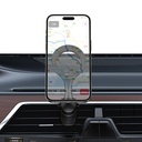 Recci RHO-C42 Magsafe Magnetik 360° Dönebilen Havalandırma Tasarım Araç Telefon Tutucu - 3