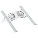 Wiwu S400 Pro Çift Fanlı Işıklı Katlanabilir Ayarlanabilir Laptop Standı 5W 3000RPM - 3