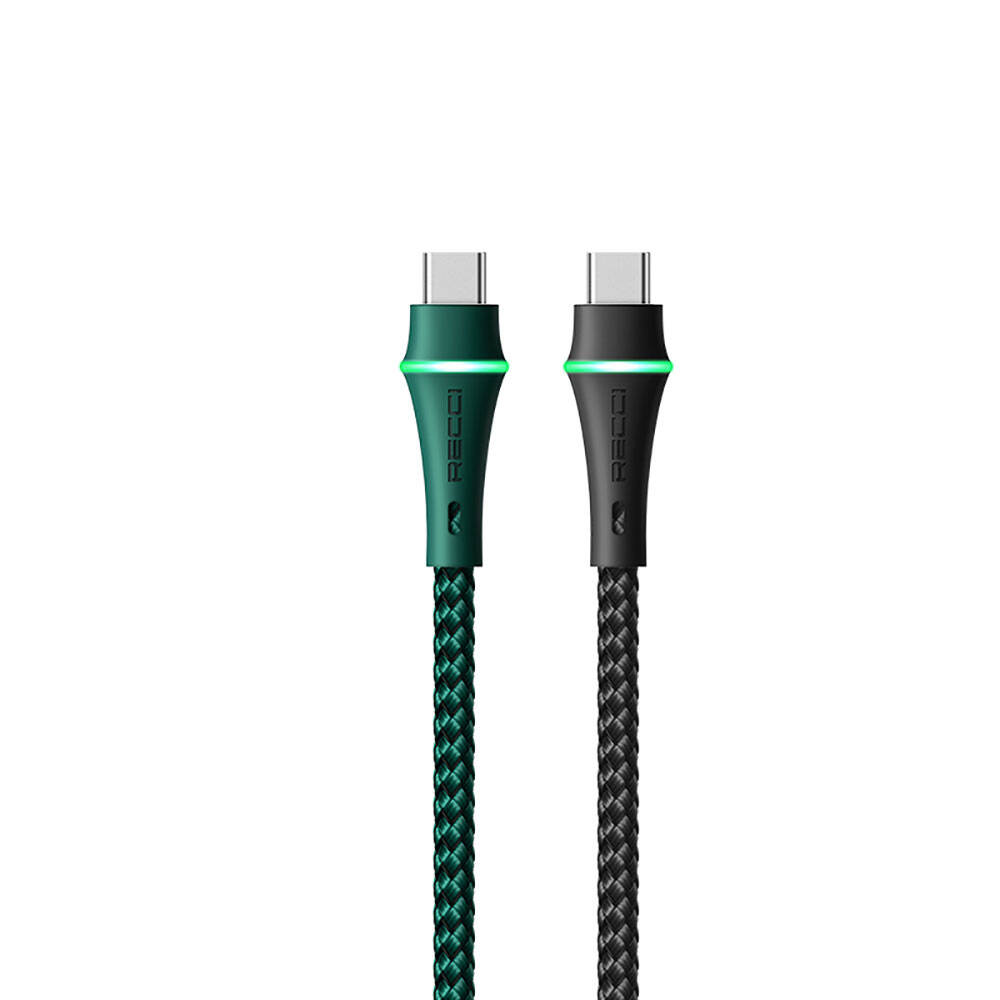 Recci RTC-N19C Genbu Serisi USB-A to Type-C 3A Hızlı Şarj Özellikli Şarj ve Data Kablosu 1M - 1
